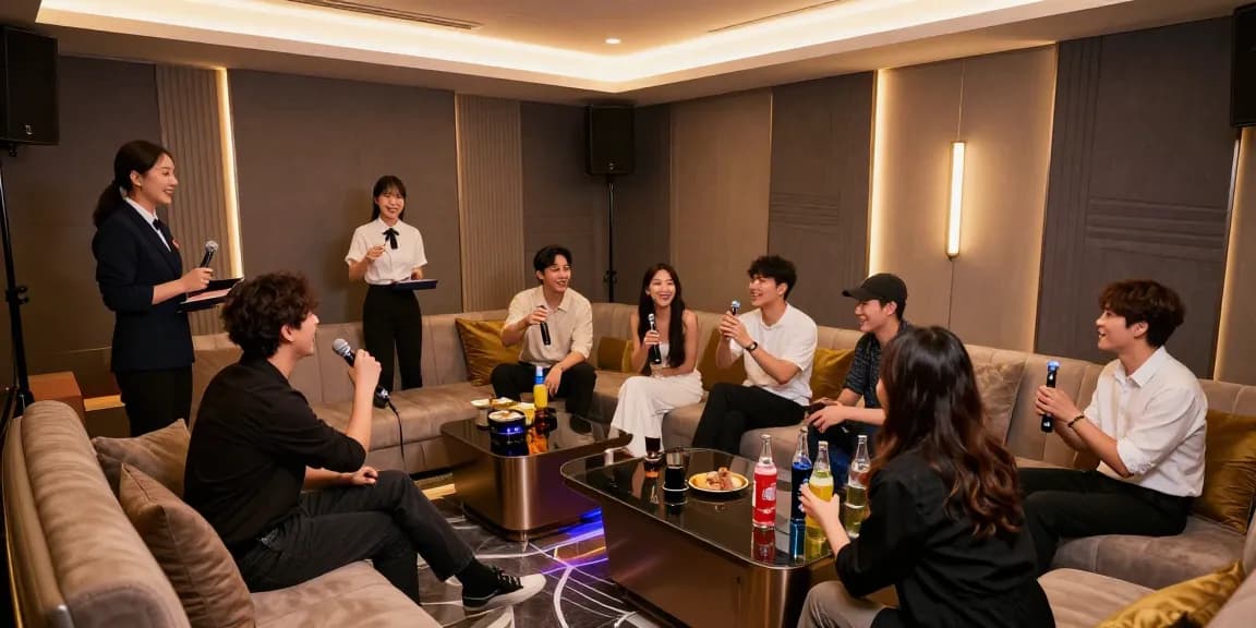 강남 쩜오에서 제공하는 프리미엄 가라오케룸의 고급스러운 내부 장식과 친절한 서비스.의 특별한 경험을 담고 있습니다.