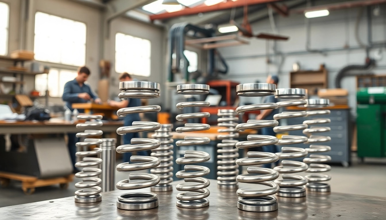 Gas Spring Manufacturer showcasing precision engineering in a dynamic manufacturing environment.
