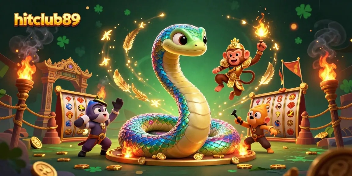 Hitclub89 enhances thrill with colorful casino elements like jackpot slots and dynamic characters.