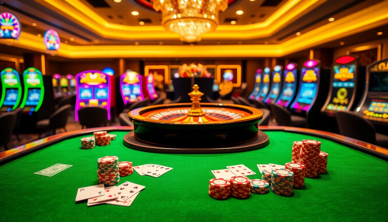 Experience thrilling gaming at https://gg888.info/ with vibrant casino tables and exciting slot machines.