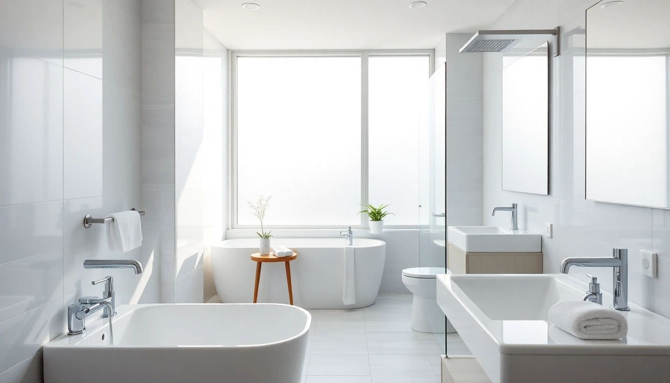 Sonni sanitär installations in a modern bathroom showcasing elegant design concepts.