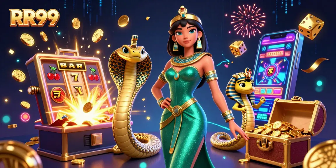Experience thrilling moments at RR99 with an immersive slot machine explosion, dazzling visuals, and a captivating gaming atmosphere.