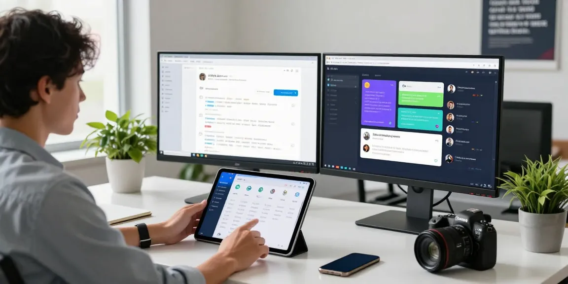 Engaging with the 纸飞机中文版 app in a contemporary tech workspace.