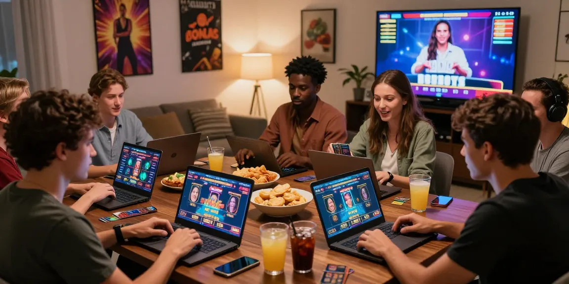 Players enjoying a lively atmosphere at a credit card casino during a live gaming session.