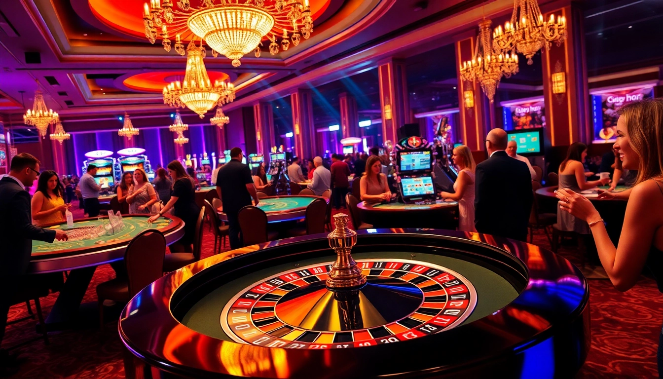 Aktivitas perjudian seru di landaktoto dengan pemain bersemangat di meja roulette.