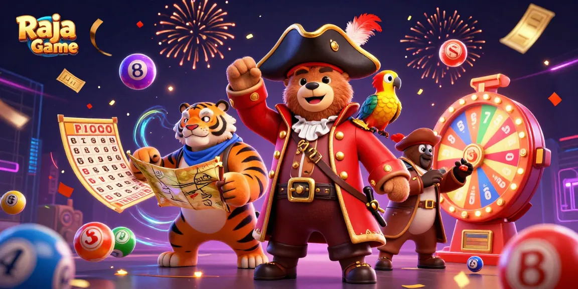Experience the excitement of Raja Game lottery with dynamic visuals and engaging characters.