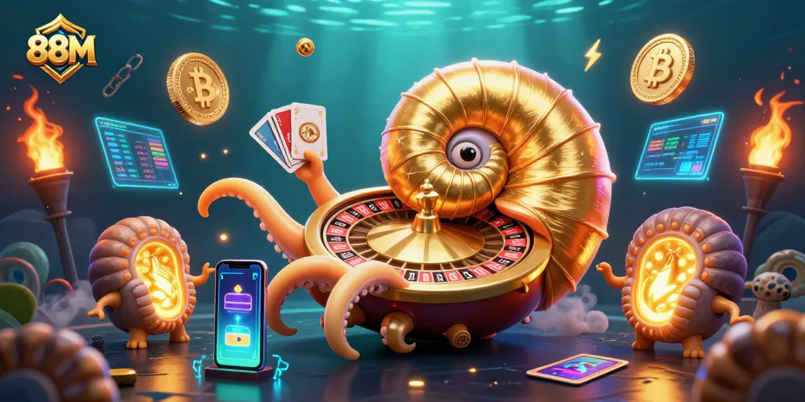 Experience dynamic gaming with 88M featuring a giant roulette nautilus and luminous companions.