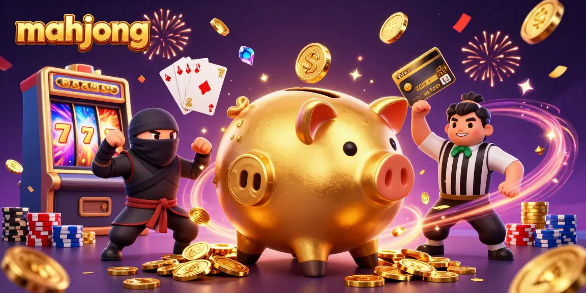 Play mahjong with vibrant characters in a casino-themed dynamic scene.