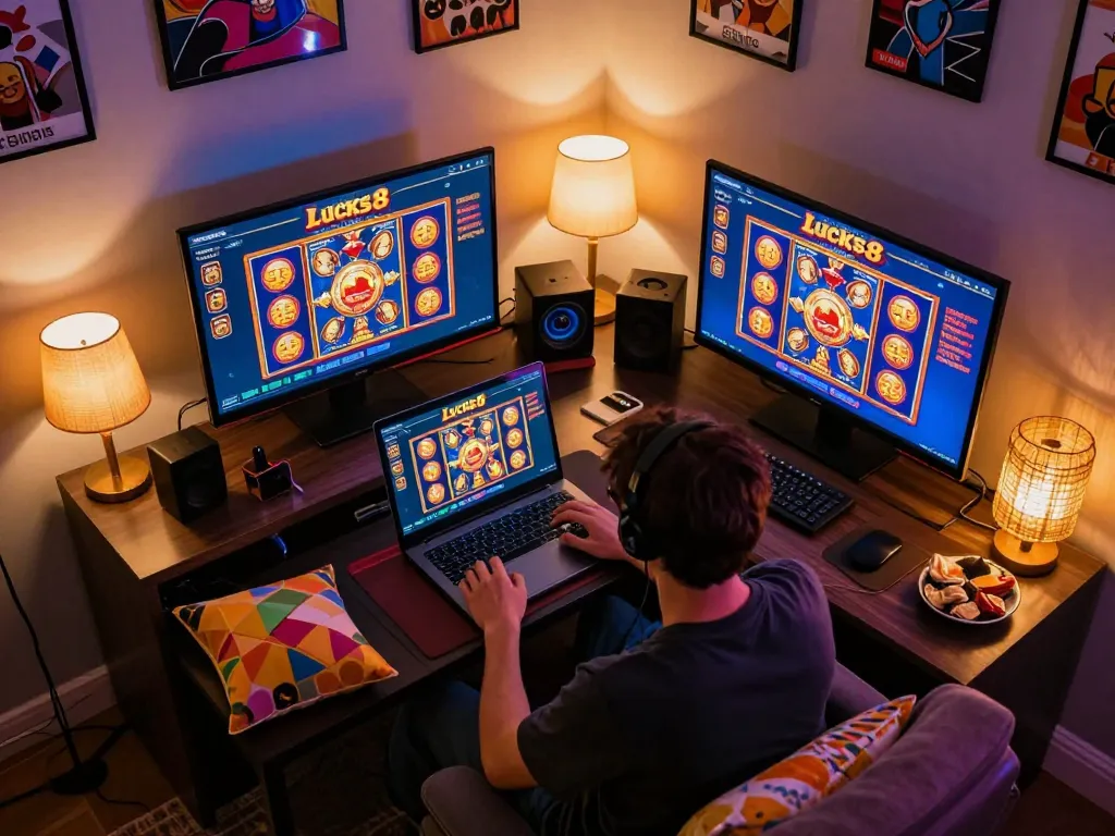 Trải nghiệm cảm giác hồi hộp của lucks8 khi người chơi quay các cuộn slot tại nhà để giành những giải thưởng lớn.