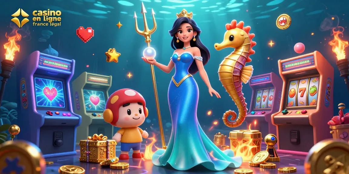 Jouez à des jeux immersifs sur casino en ligne France légal, avec des trésors étincelants et des machines d'arcade vibrantes.