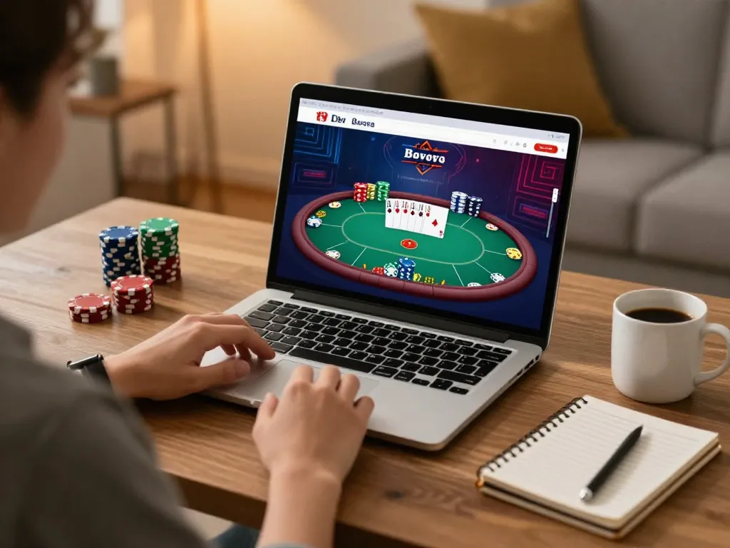 Experience engaging poker gameplay on NEGO77 while enjoying a cozy home atmosphere
