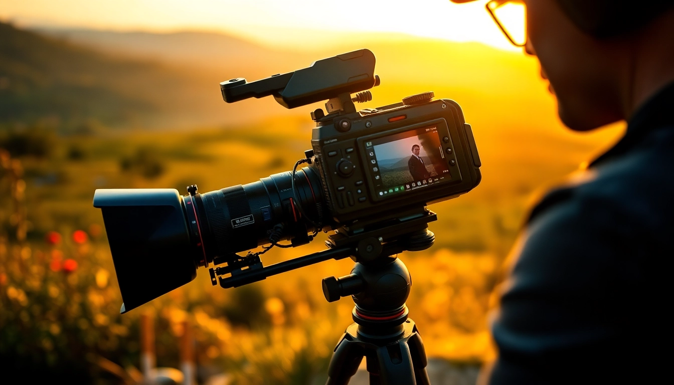 Cinematic video production captured by a professional videographer in a stunning outdoor setting.