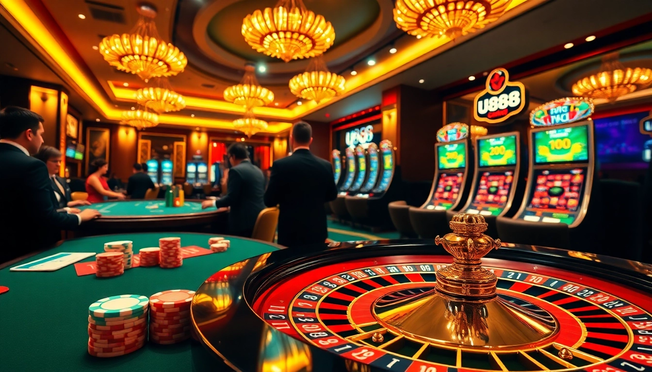 Experience high-stakes gambling at U888's luxurious casino with roulette and poker.