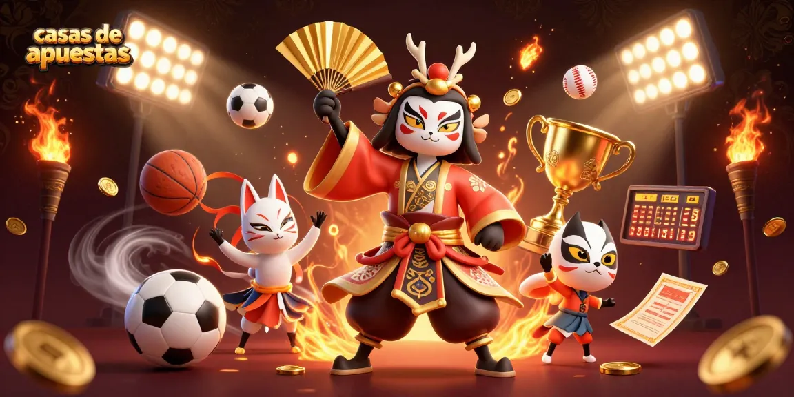 Realiza apuestas en casas de apuestas con un guerrero kabuki y ballenas deportivas.