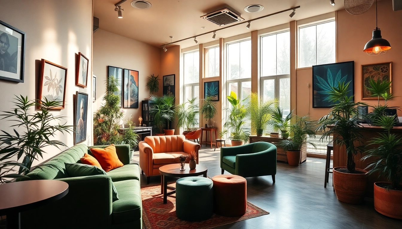 Visitez The Corner Cannabis Club Madrid, un lieu avec une ambiance accueillante et moderne.
