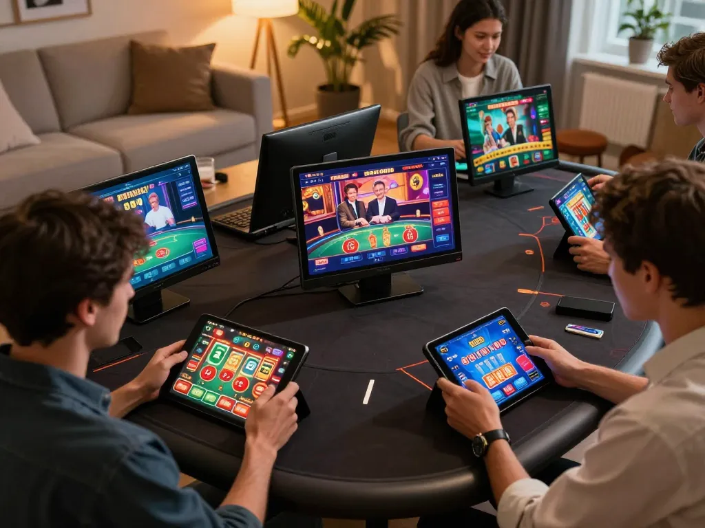 Các người chơi Sunwin tham gia ứng dụng casino trên thiết bị di động trong không gian ấm cúng tại nhà.