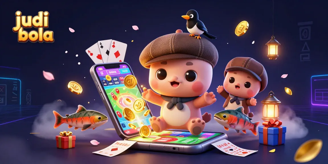 Experience judi bola excitement with playful Nessie and vibrant sports betting elements.
