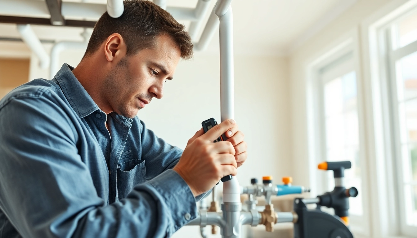 Transforming home plumbing with whole house repiping services Clearwater FL displayed by expert technician.