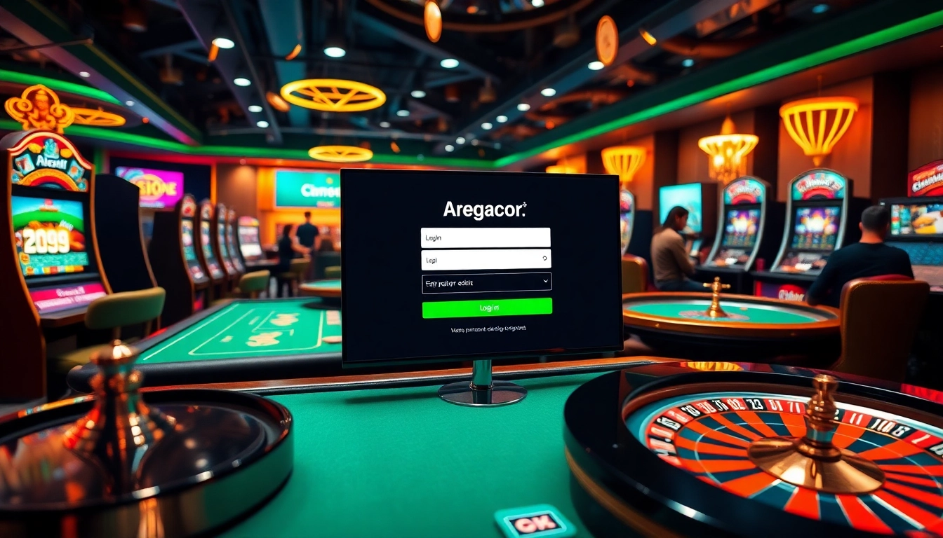 Experience the thrill of login ARESGACOR as you engage with the vibrant online gambling interface that promises excitement and rewards.