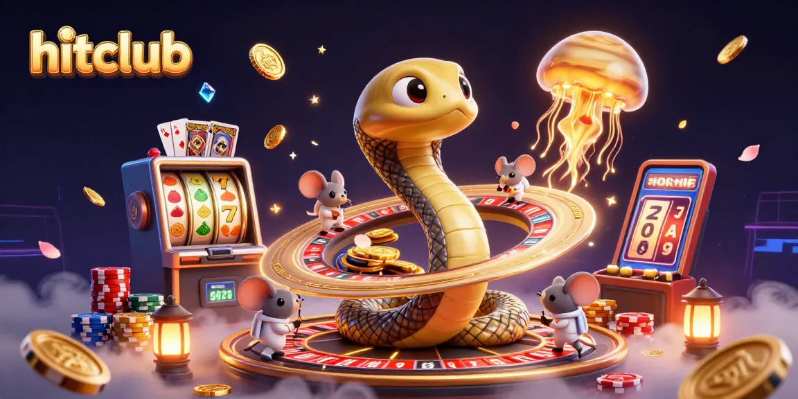 Spin the reels and win at hitclub’s vibrant electronic casino environment with colorful characters.