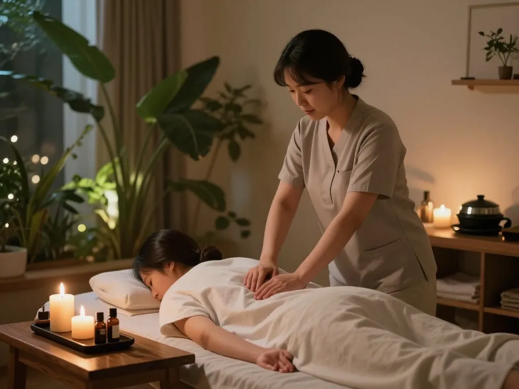 Expertly performed 강남스웨디시 massage in a tranquil spa environment.