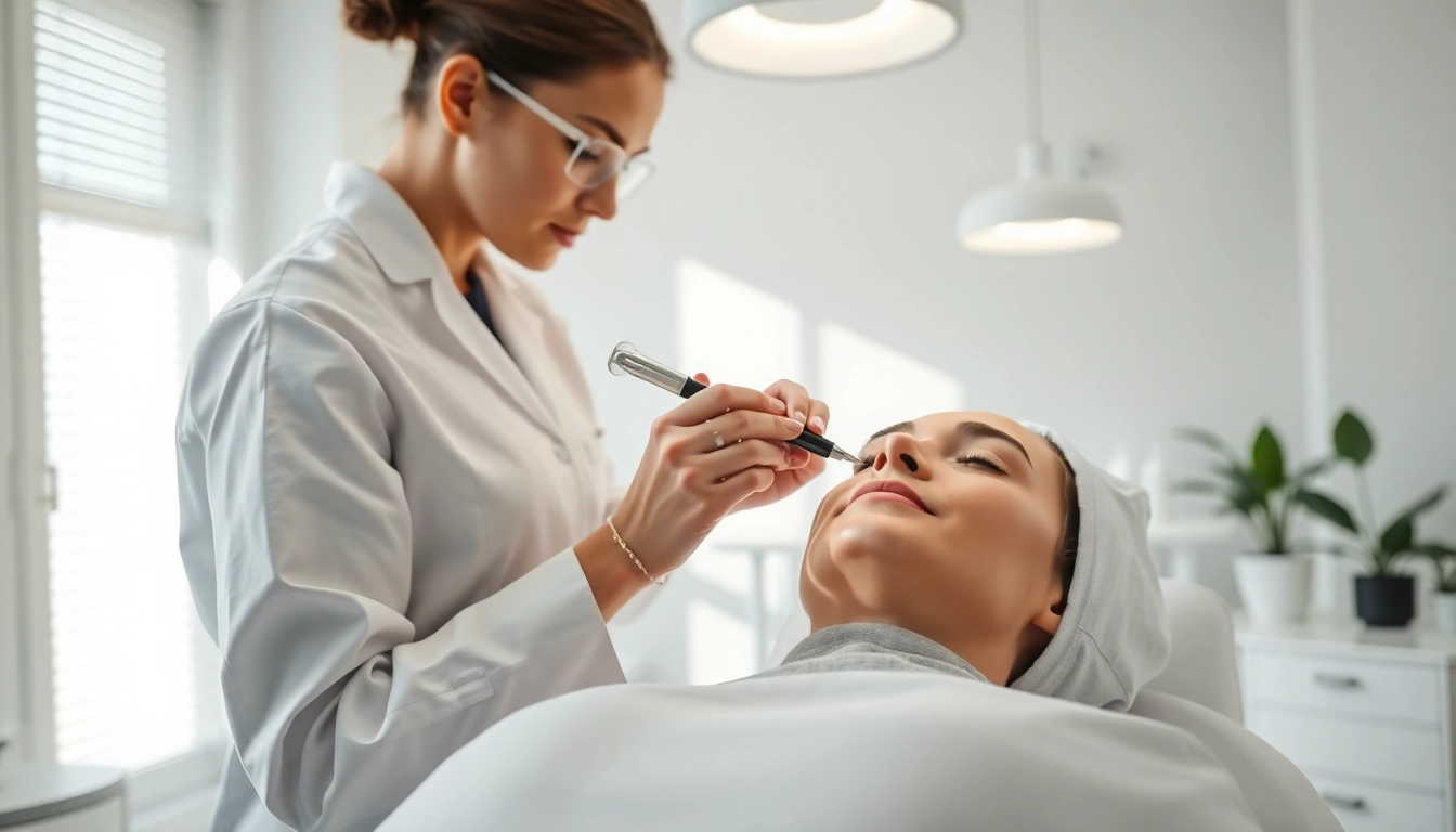 Professional aesthetic treatments administered with care in a modern clinic environment.
