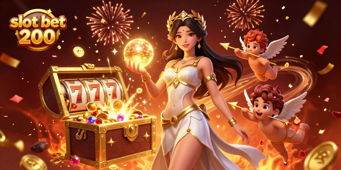 Engage with slot bet 200 strategy and excitement through this vibrant casino-themed illustration.
