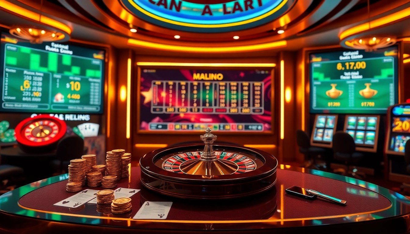 Profitez de luxe dans un environnement de casino en ligne virtuel avec des joueurs actifs, des graphismes vibrants et des éléments de jeu classiques.