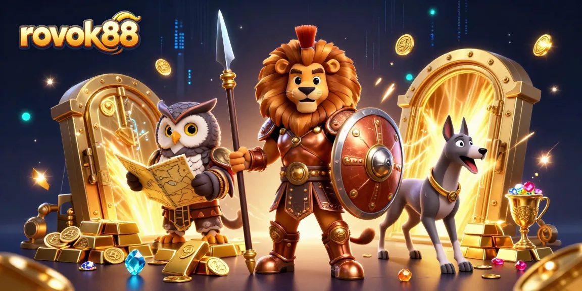 Win big with rokok88 in a vibrant 3D casino adventure featuring treasure and excitement.