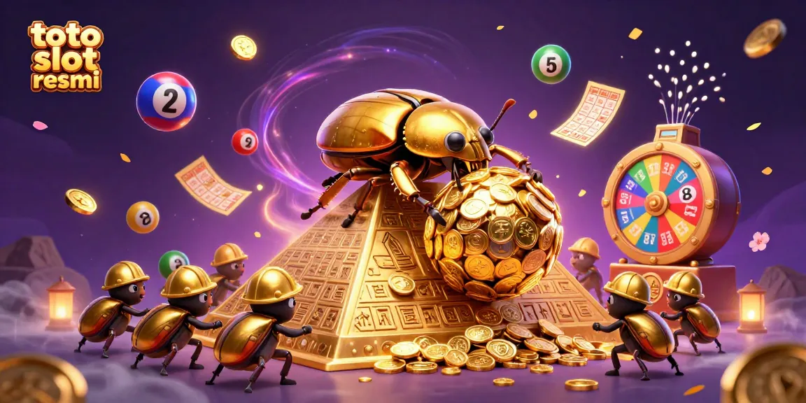 Engage with thrilling gaming adventures at toto slot resmi, featuring dynamic lottery balls and vibrant casino symbols.