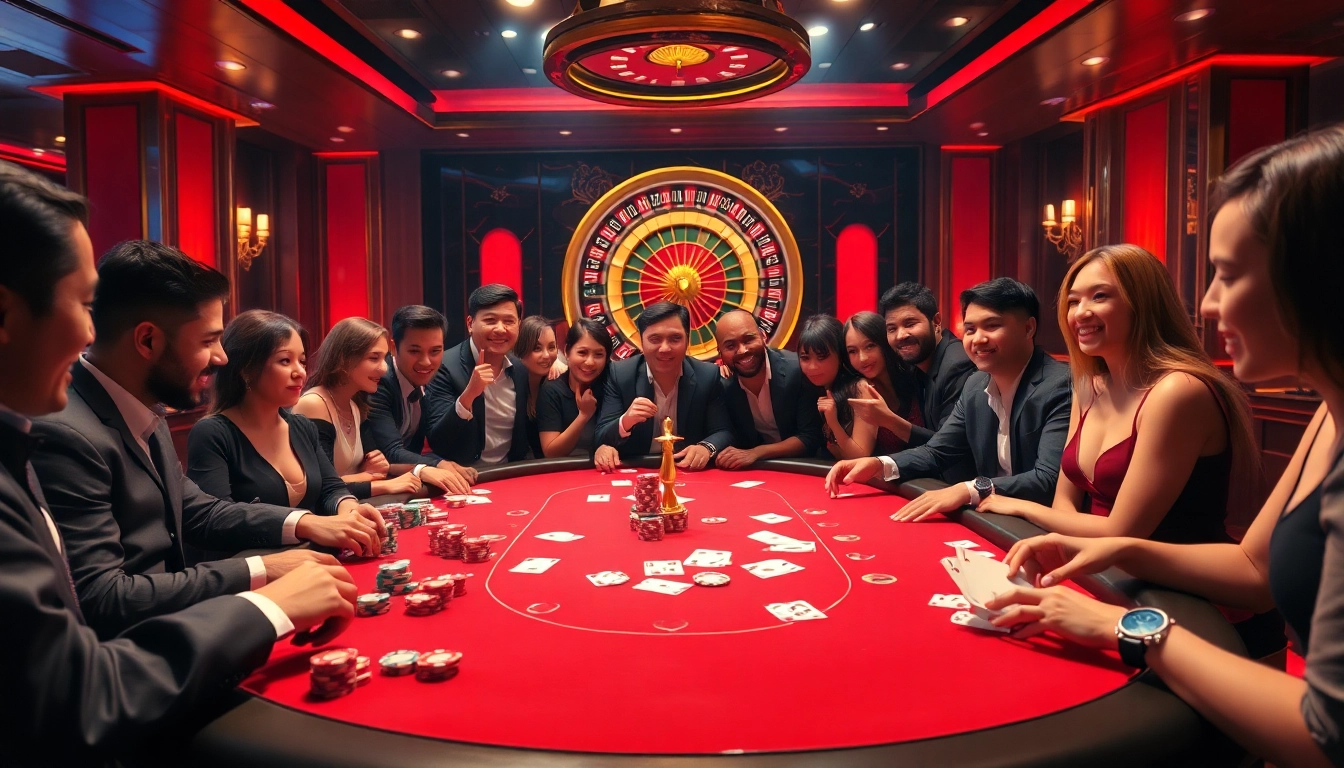 Experience thrilling gameplay at EE 88's vibrant casino table with colorful chips and cards.