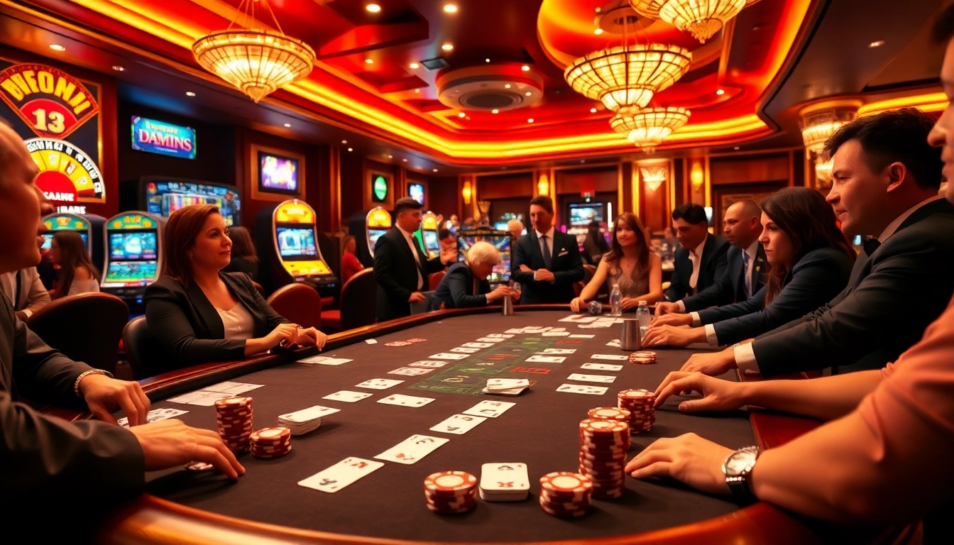 Join the thrilling atmosphere of https://mm88.vin/ with exciting poker games and vibrant casino action.