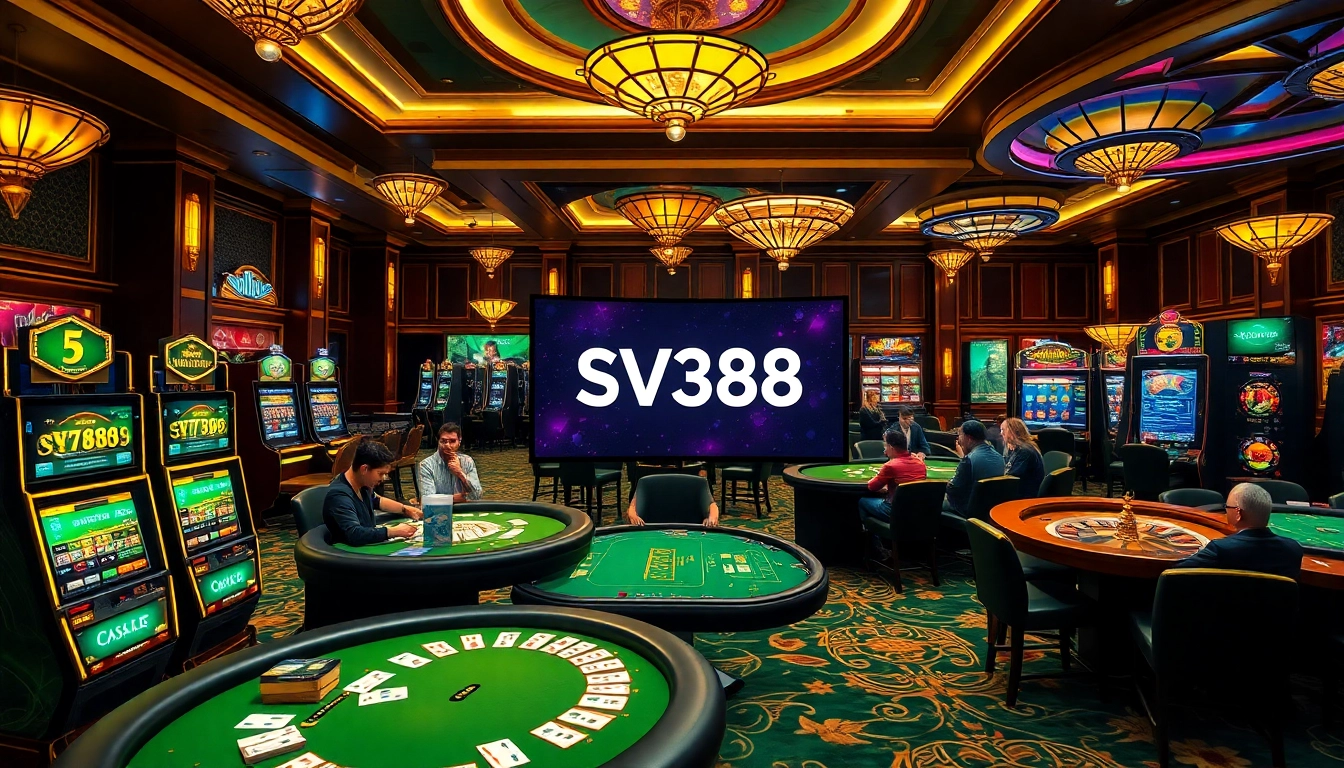 Experience thrilling moments with SV388 Thomo at engaging casino tables and vibrant slot machines.