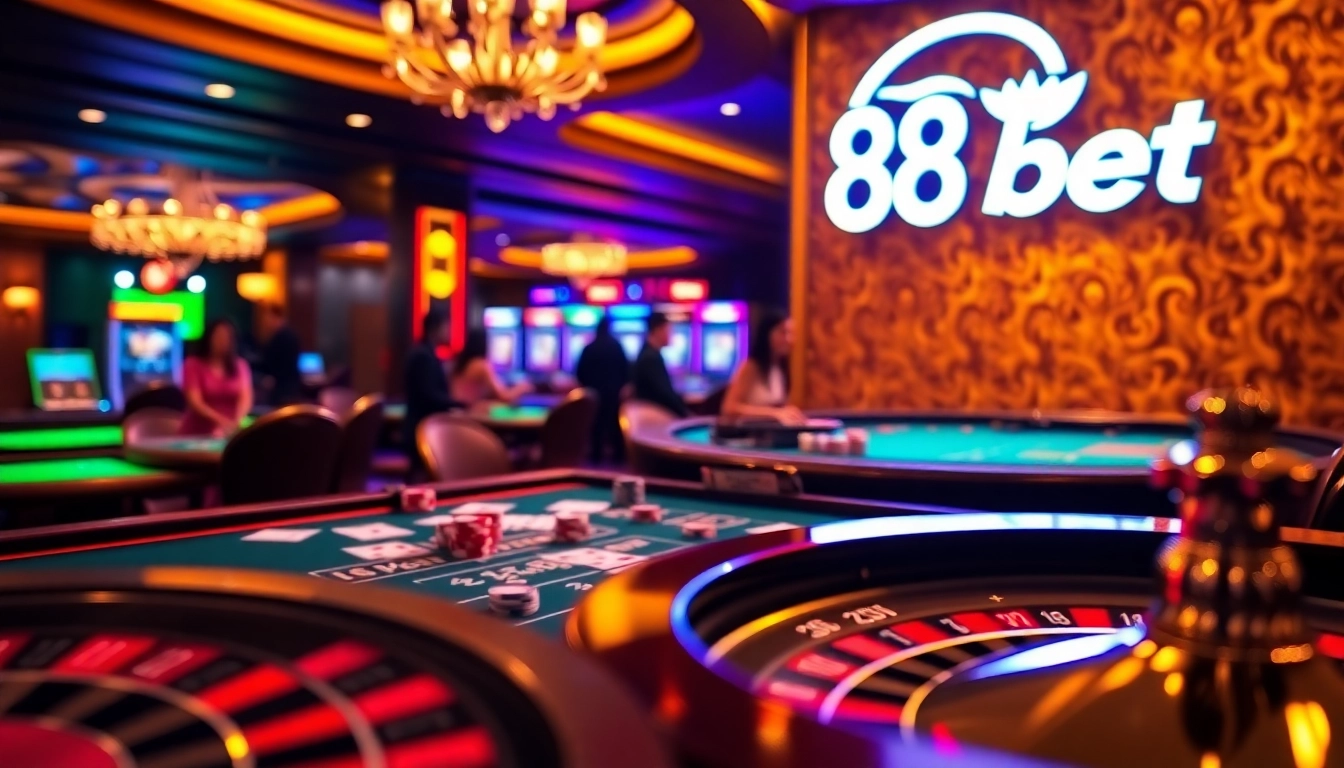 Engaging gamblers at 88bet during an exciting card game night.
