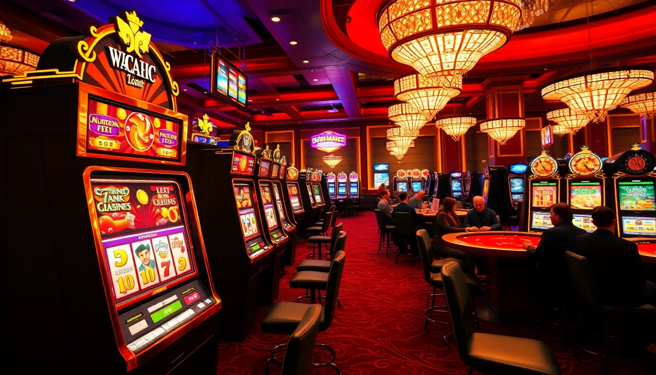 Engage with a thrilling pragmatic slot machine amidst a vibrant casino ambiance.