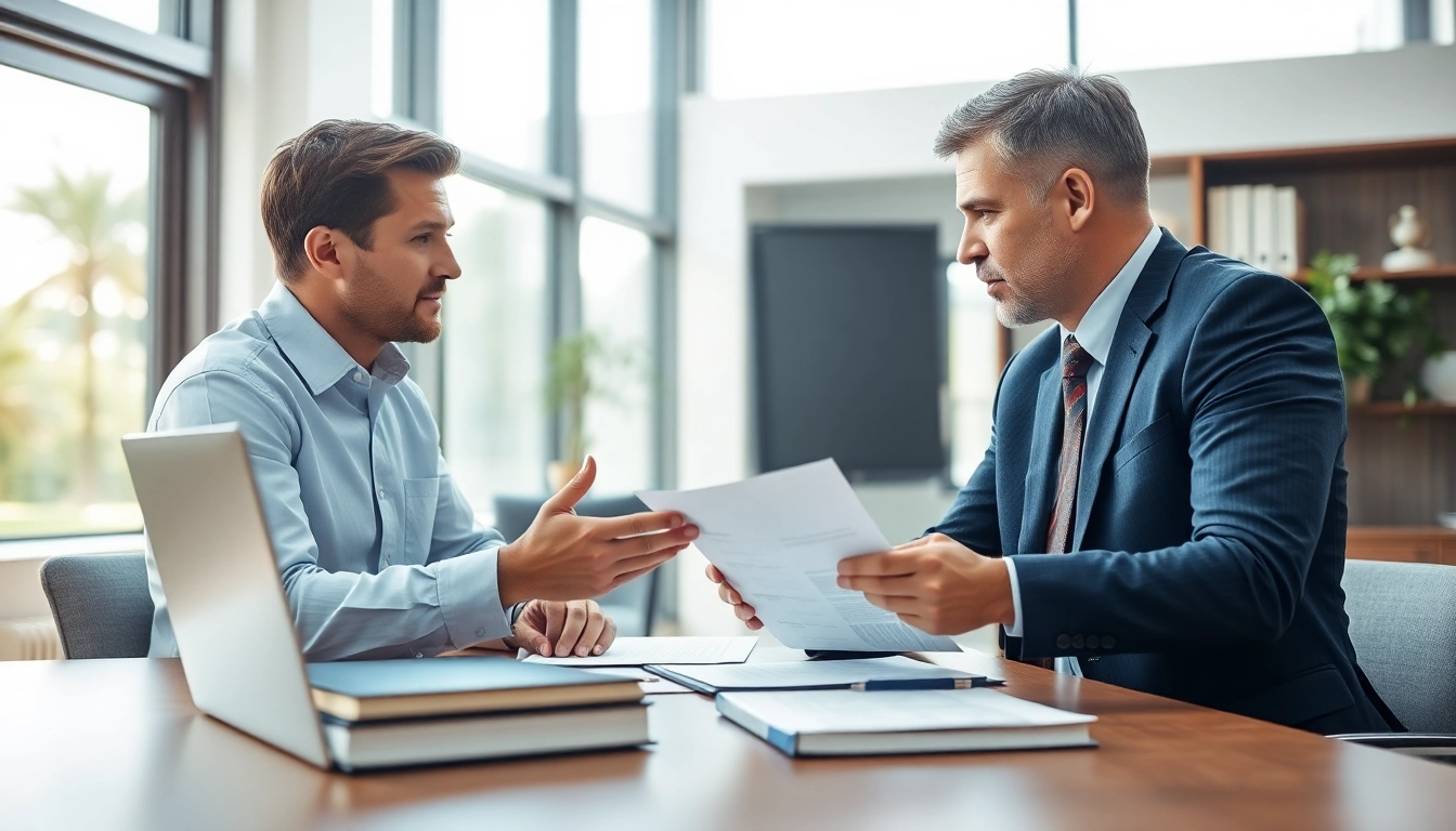 Consultation with a truck accident attorney Clearwater in a well-lit office.