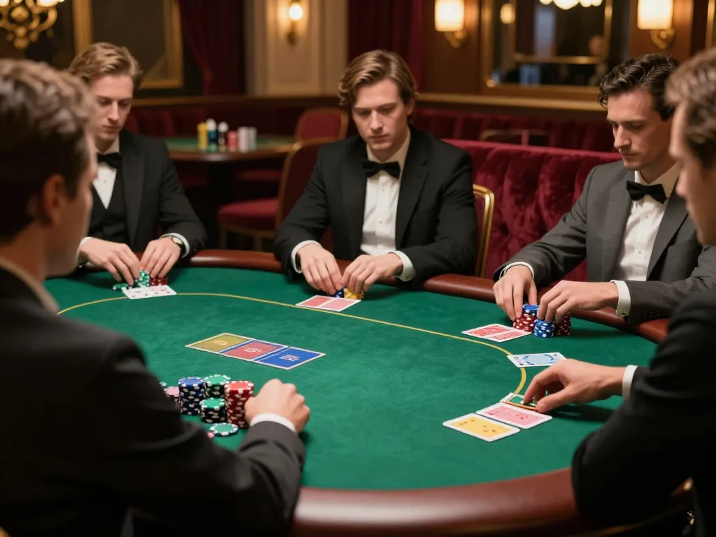 Players engaged in a high-stakes poker game at SC88, showcasing strategy and excitement