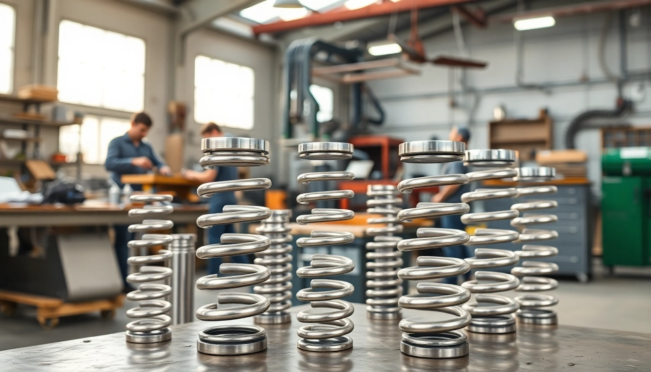 Gas Spring Manufacturer showcasing precision engineering in a dynamic manufacturing environment.