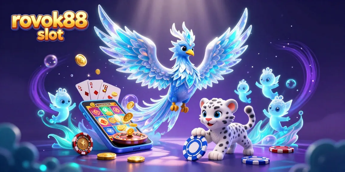 Engage with rokok88 slot featuring a stunning ice phoenix, snow leopard, and exciting slot elements.