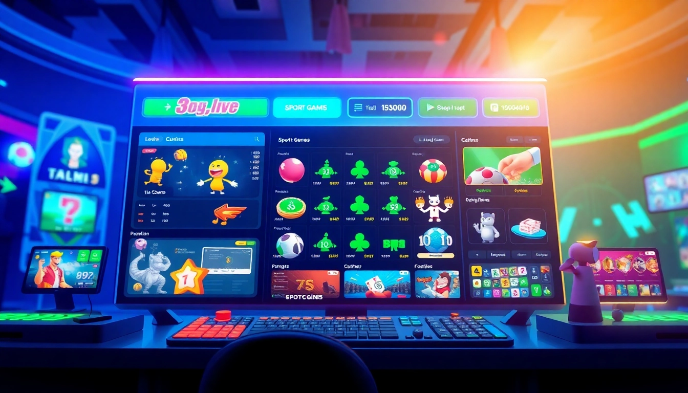 Exciting gaming interface showcasing the go99 platform with vibrant elements and engaging games.