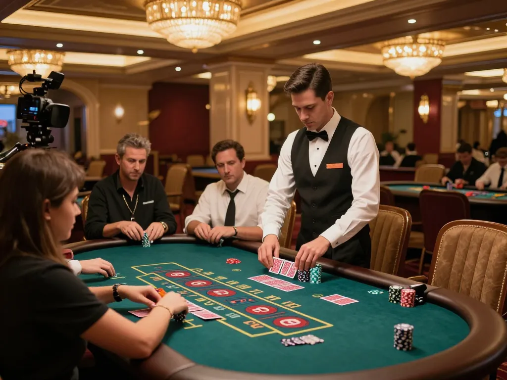 Players enjoying high-stakes gaming at LC88 live casino with exciting interaction and luxury.