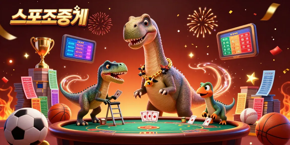 Engage in thrilling sports betting with 스포츠중계 featuring dynamic characters and vibrant casino elements.