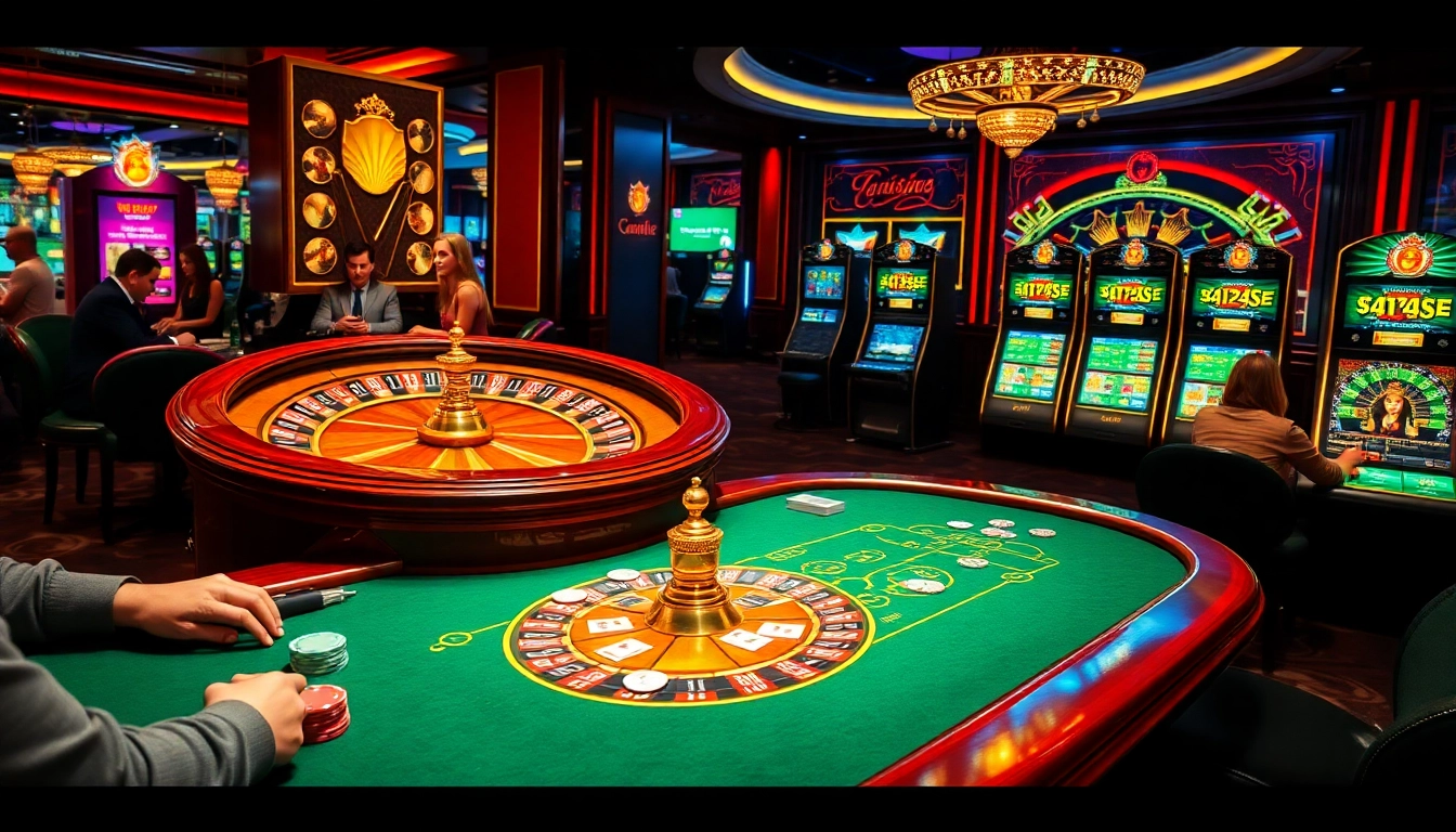 Engager les joueurs dans un casino en ligne luxueux avec des tables vibrantes et des jeux passionnants.