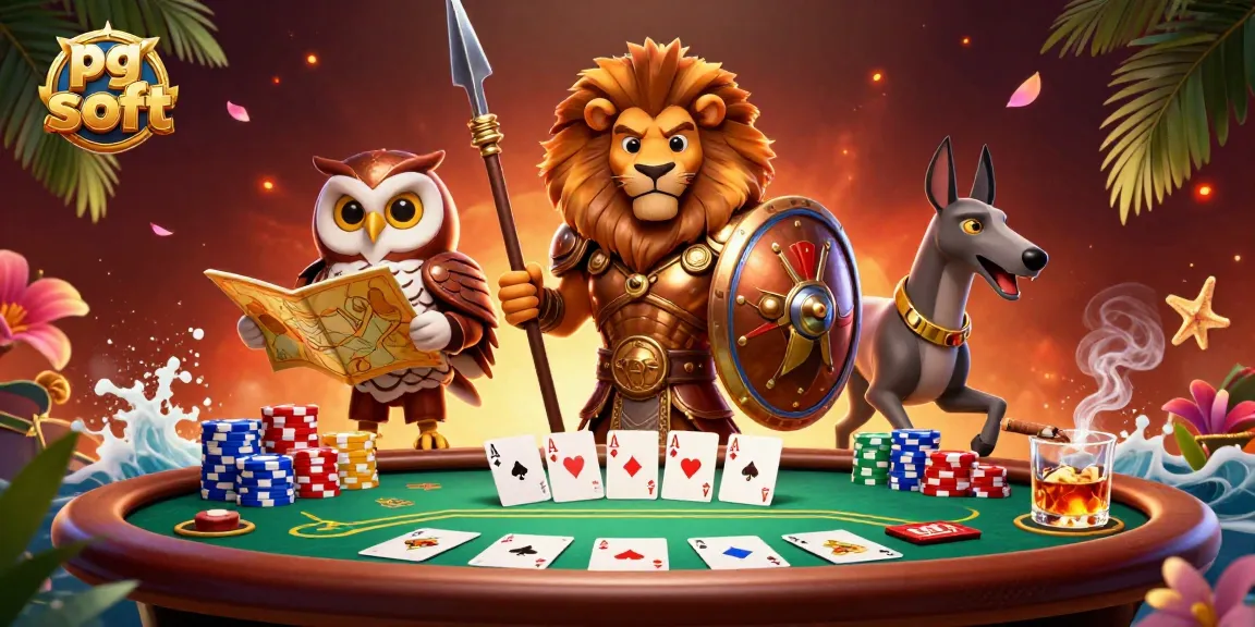 Experience thrilling gameplay with pg soft in this vibrant casino scene featuring strategic elements.
