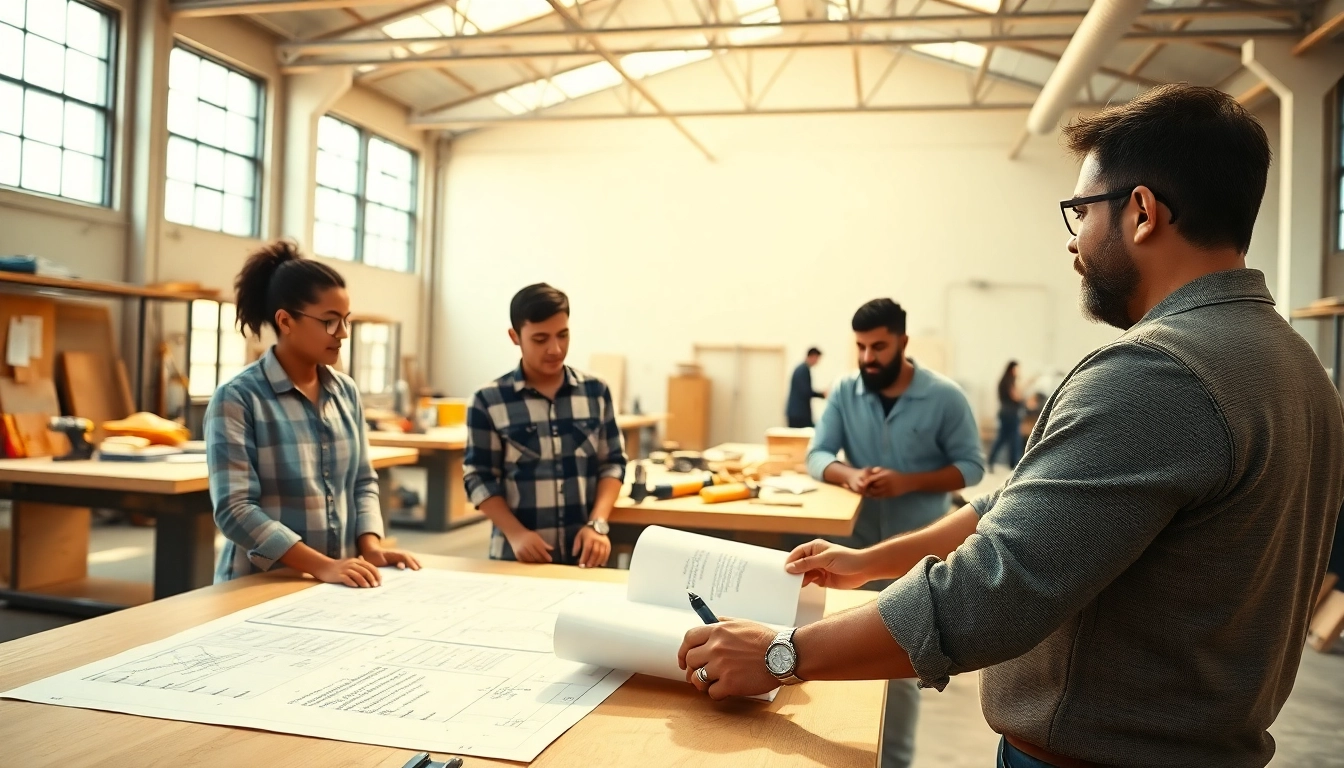 Engaging construction classes in a hands-on workshop setting with diverse students.