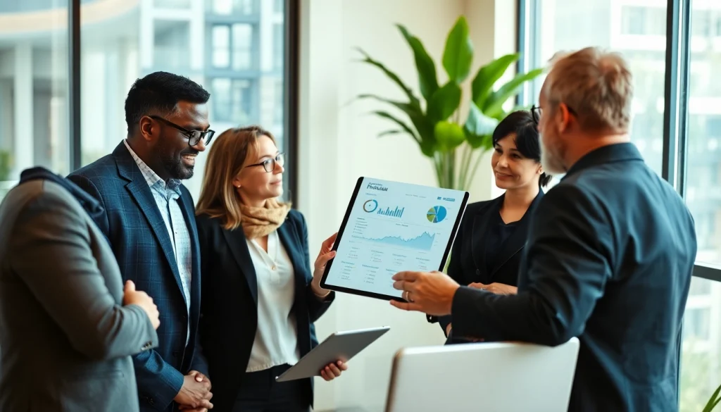 Engaging session on retirement planning for business owners San Antonio with a financial advisor and diverse business owners.