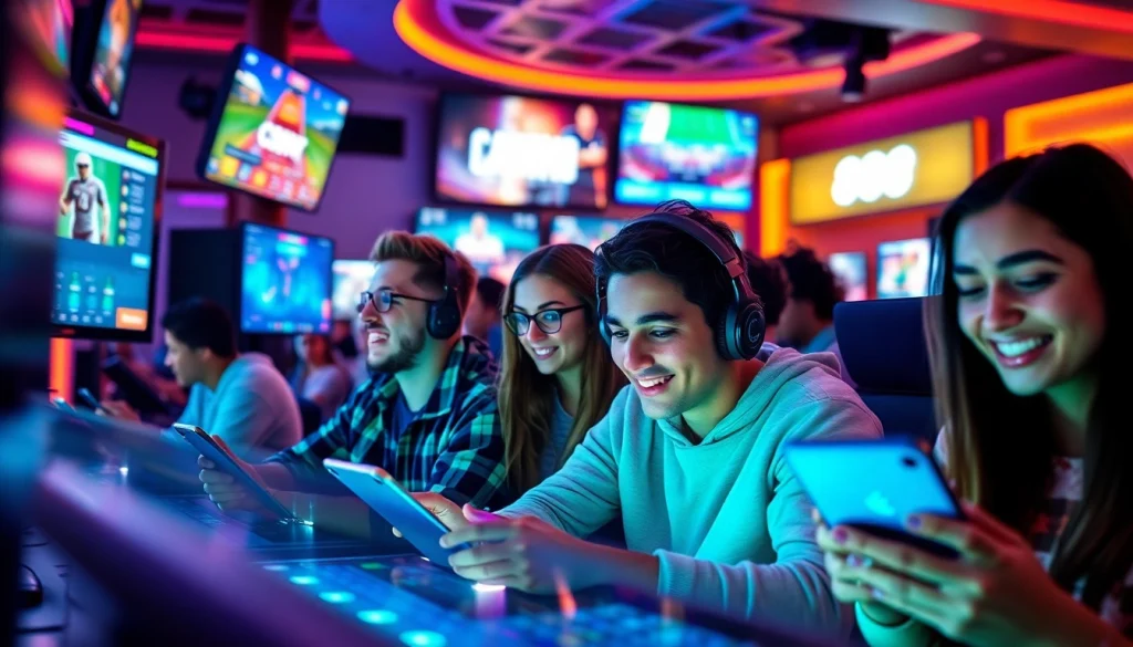 Players enjoying the diverse gaming offerings of 888new, showcasing excitement and security.