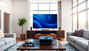 Experience exciting gaming sessions with the TV88 console in a vibrant living room setup.