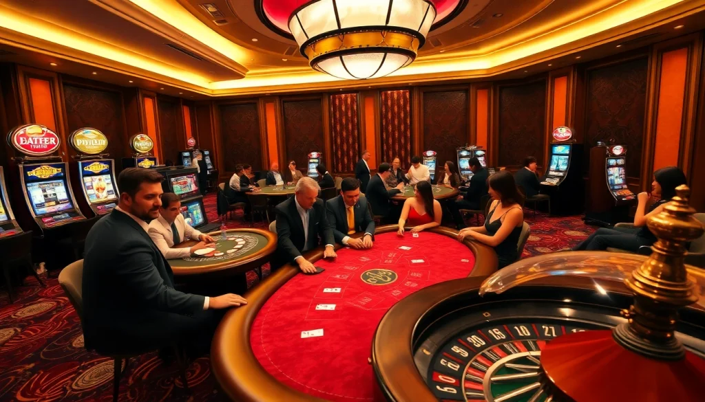 TV88 enhances your gambling experience at high-stakes poker and vibrant slot machines.