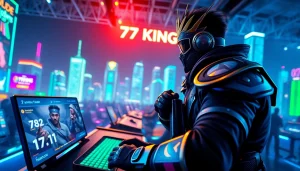 79king competes fiercely in a vivid gaming scene, showcasing his prowess and dynamic skills.